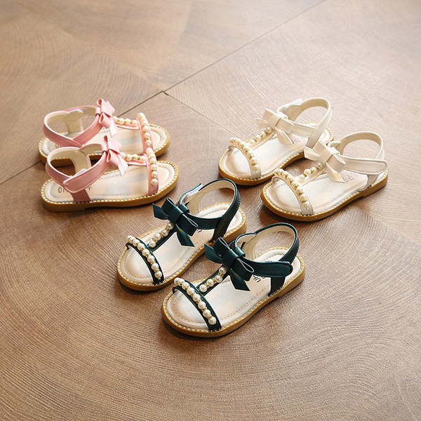 Sandale pentru copii elegante pentru fete cu panglica si pietre decorative