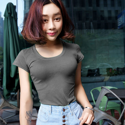 Tricou simplu de damă cu mâneci scurte în diferite culori