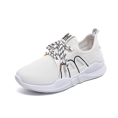 Αθλητικά - Casual γυναικέια παπούτσια σε λευκό, ροζ και μαύρο χρώμα