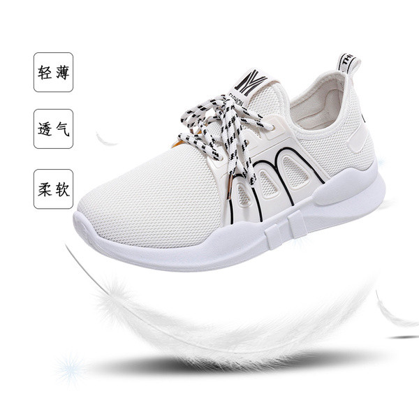 Αθλητικά - Casual γυναικέια παπούτσια σε λευκό, ροζ και μαύρο χρώμα