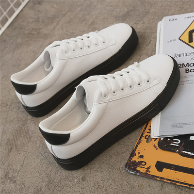 Casual casual γυναικεία αθλητικά παπούτσια σε μαύρο και ροζ