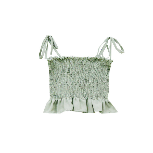 Bustieră scurtă tip top de damă cu curea subțire - model cu cadran