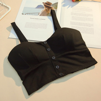 Bustieră elegantă de damă, cu bretele și nasturi duri