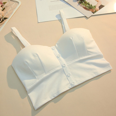 Bustieră elegantă de damă, cu bretele și nasturi duri