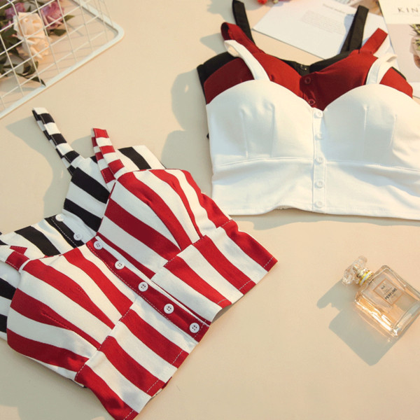 Bustieră elegantă de damă, cu bretele și nasturi duri