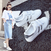 Sport - adidasi casual dama cu autocolante in trei culori