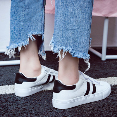 Sport - adidasi casual dama cu autocolante in trei culori