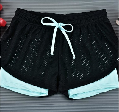 Pantaloni scurti sport de dama cu buzunare si talie elastica in mai multe culori