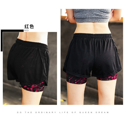 Pantaloni scurti sport de dama cu buzunare si talie elastica in mai multe culori