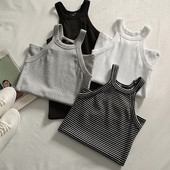 Egyszerű női felső négy színben - kordbársony