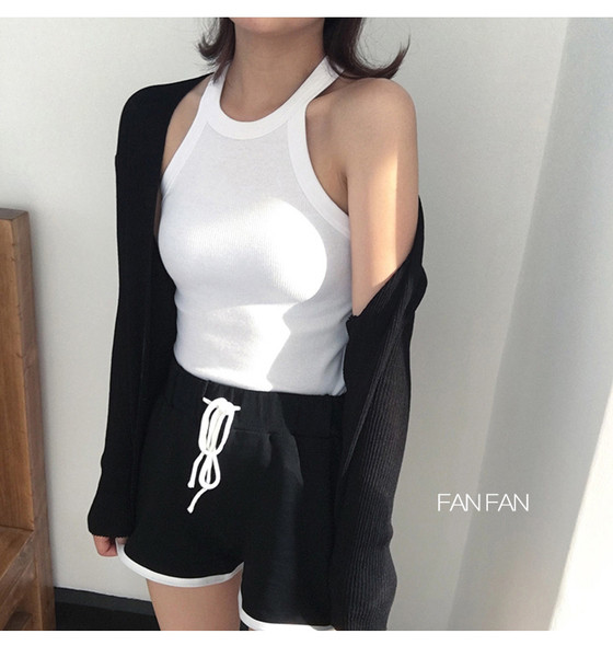 Egyszerű női felső négy színben - kordbársony