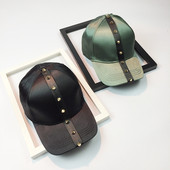 Modern női sapka napellenzővel, fém díszszegecsekkel több színben