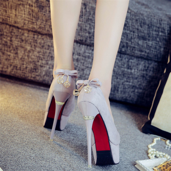 Γυναικεία παπούτσια  με ψηλό τακούνι με κορδέλα και διακοσμητικές πέτρες