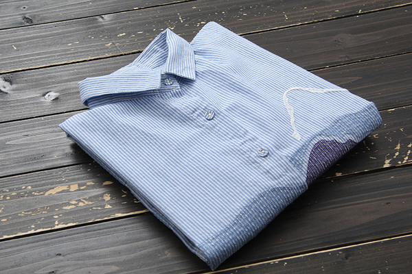 Cămașă lungă casual de damă model larg de culoare albastră