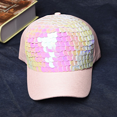 Palarie de dama moderna respirabila cu vizor cu paiete decorative, mai multe modele