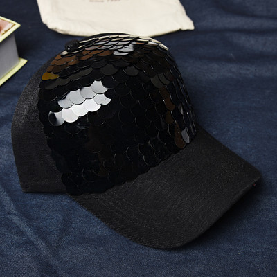 Palarie de dama moderna respirabila cu vizor cu paiete decorative, mai multe modele