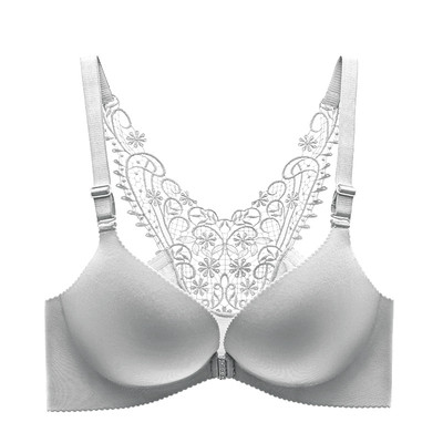Άνετο σουτιέν χωρίς ραφές  με κέντημα με διαφορετικά χρώματα