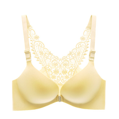 Άνετο σουτιέν χωρίς ραφές  με κέντημα με διαφορετικά χρώματα