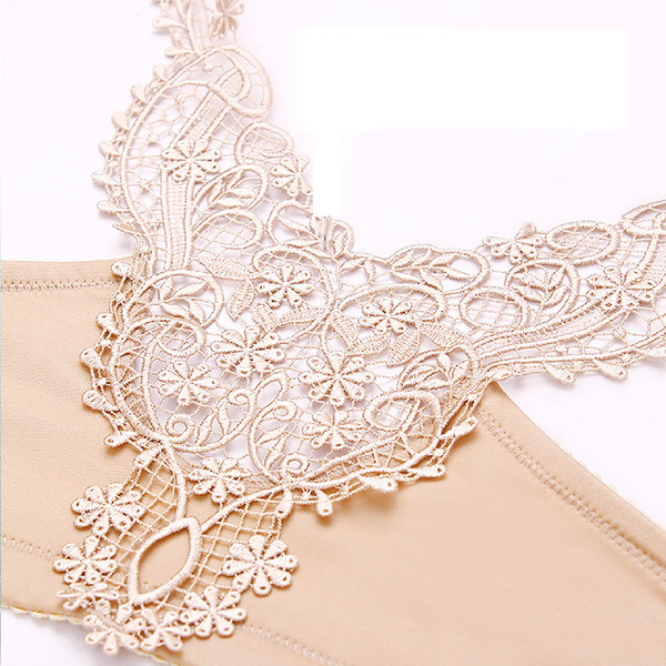 Άνετο σουτιέν χωρίς ραφές  με κέντημα με διαφορετικά χρώματα