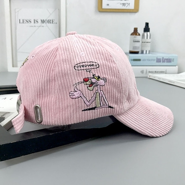 Női baseball sapka napellenzővel, színes mini rátéttel, négy színben