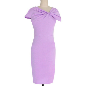 Κομψό βραδινό φόρεμα με όμορφη κορδέλα, 4 χρώματα