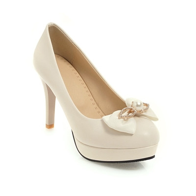 Pantofi de dama eleganti cu toc in mai multe culori cu decor panglica