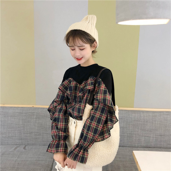 Μοντέρνο γυναικείο πουκάμισο σε δύο χρώματα