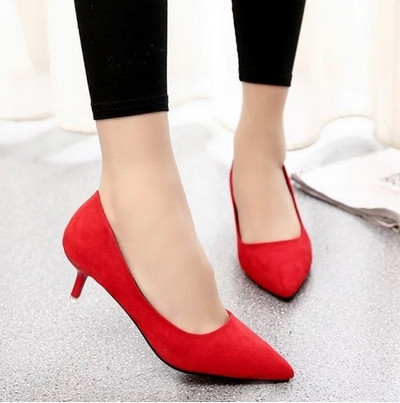 Γυναικεία κομψά παπούτσια με ψηλό τακούνι σε δύο μοντέλα και σε διαφορετικά χρώματα