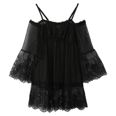 Γυναικείο νυχτικό με δαντέλα σε δύο χρώματα