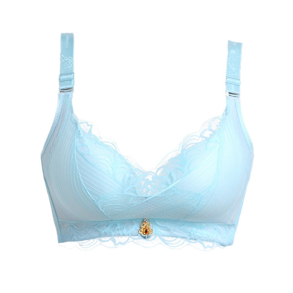 Повдигащ сутиен с дебели презрамки украсен с дантела в няколко цвята