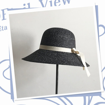 Modern női strandkalap színes szalaggal, különböző színekben