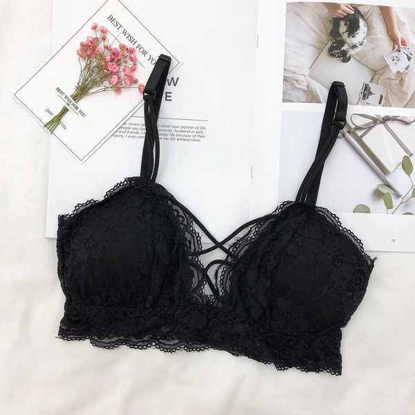 Bustiera tip sutien din dantela cu cravate