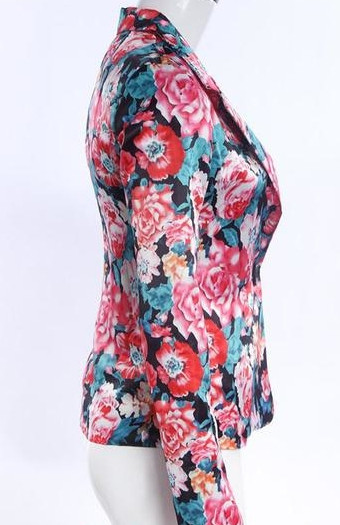 Geaca de vara dama cu motive florale