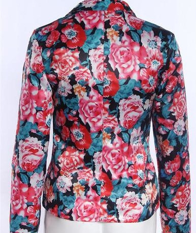 Geaca de vara dama cu motive florale
