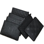 Ανδρικό πορτοφόλι σε μαύρο χρώμα με διαφορετικές εκτυπώσεις