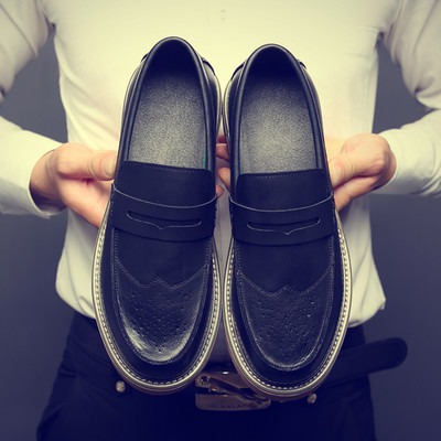 Επίσημα ανδρικά υποδήματα με κορδόνια - αδιάβροχα με παχιά σόλα