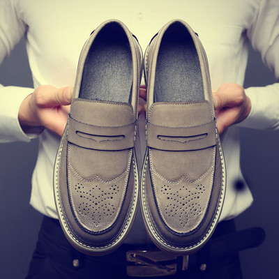 Επίσημα ανδρικά υποδήματα με κορδόνια - αδιάβροχα με παχιά σόλα