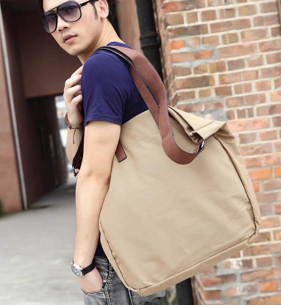 Geantă mare pentru bărbați cu mâner de umăr extra lung