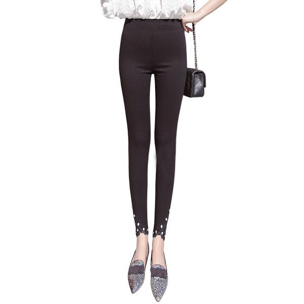 Leggings de dama de zi cu zi in negru in diferite modele