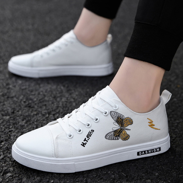 Pantofi barbatesti sport si eleganti cu sireturi pentru adidasi cu imprimeu de actualitate