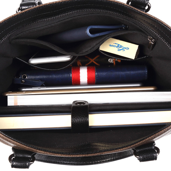 Geanta pentru barbati stilata in doua culori