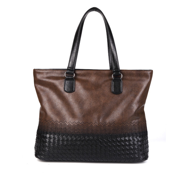 Geanta pentru barbati stilata in doua culori