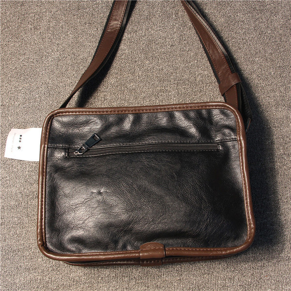 Geantă bărbătească mică, stilată, din piele ecologică, cu curea reglabilă