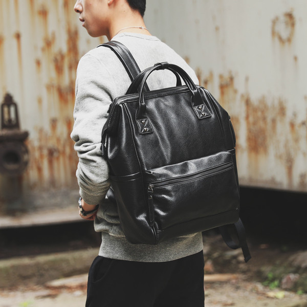 Geanta rucsac barbati din piele ecologica