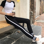 Jambiere sport de damă negru cu margini