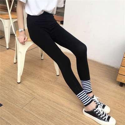 Jambiere sport de damă negru cu margini