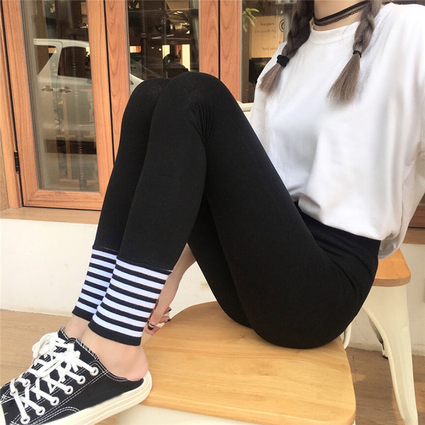 Jambiere sport de damă negru cu margini