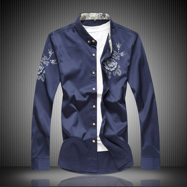 Мъжка риза в различни цветове с декорации, подходяща за всеки повод