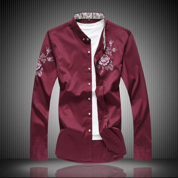 Мъжка риза в различни цветове с декорации, подходяща за всеки повод