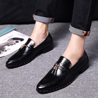 Men`s formal shoes in extravagant style